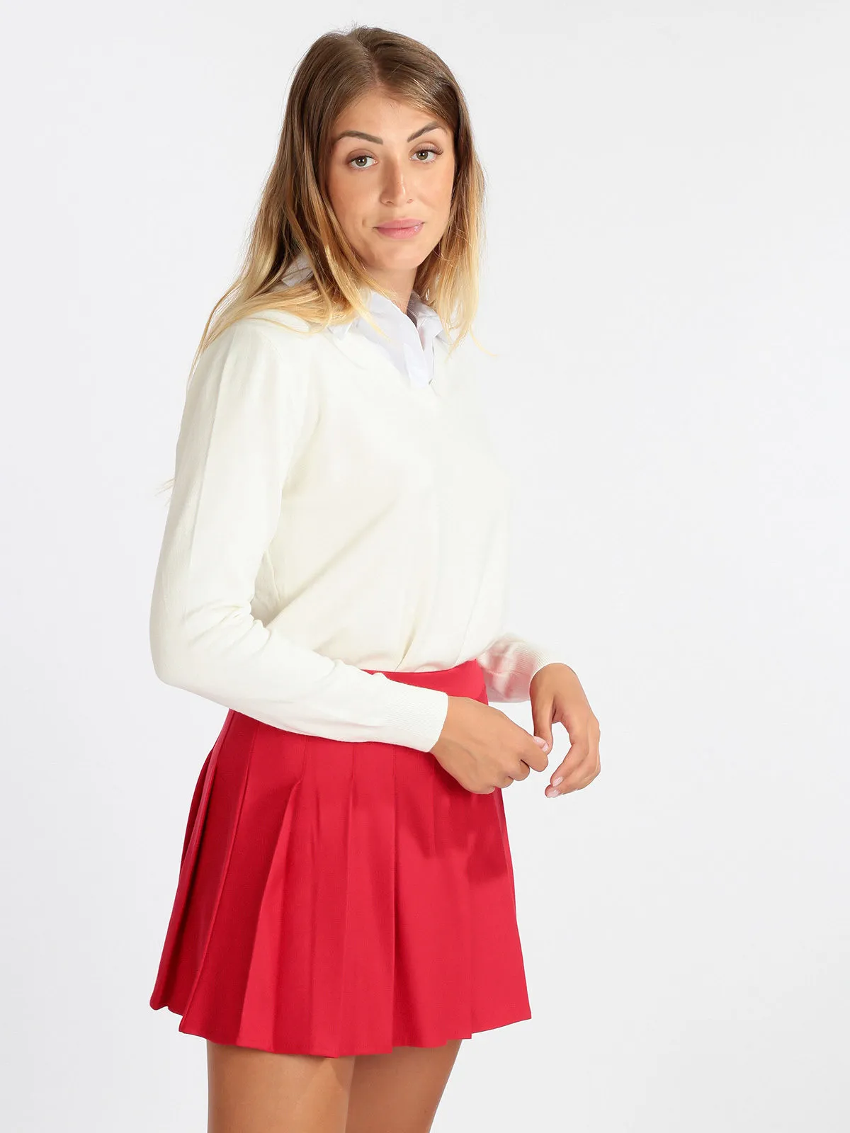 Solada Pull femme avec chemise
