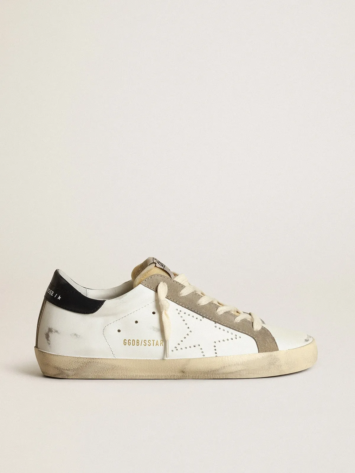 Super-Star Donna con stella traforata e talloncino color blu notte