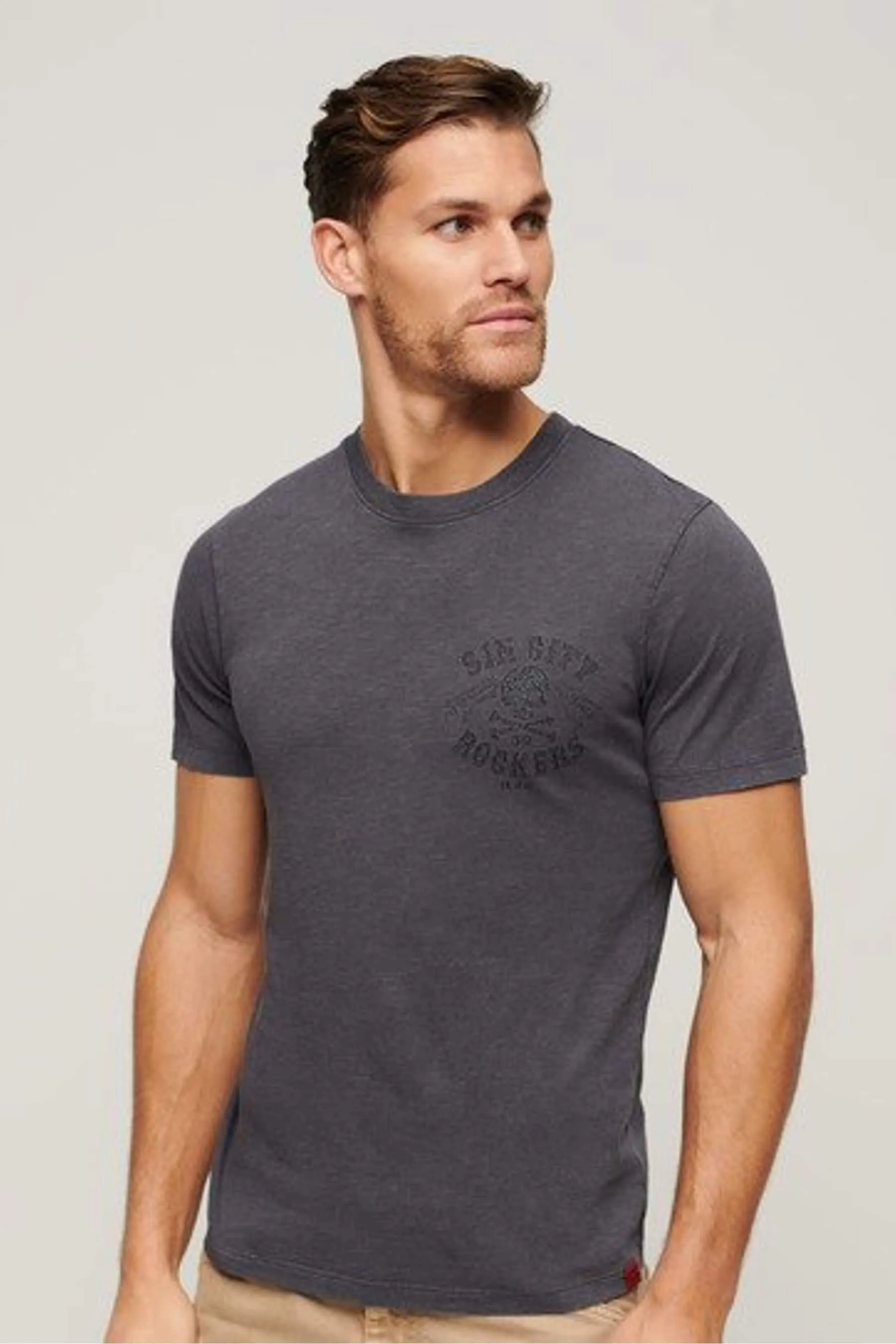Superdry - Rocker - T-shirt con stampa rétro