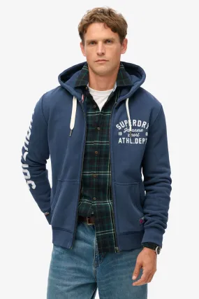 Superdry Track And Field Graphic Zip Hoodie    