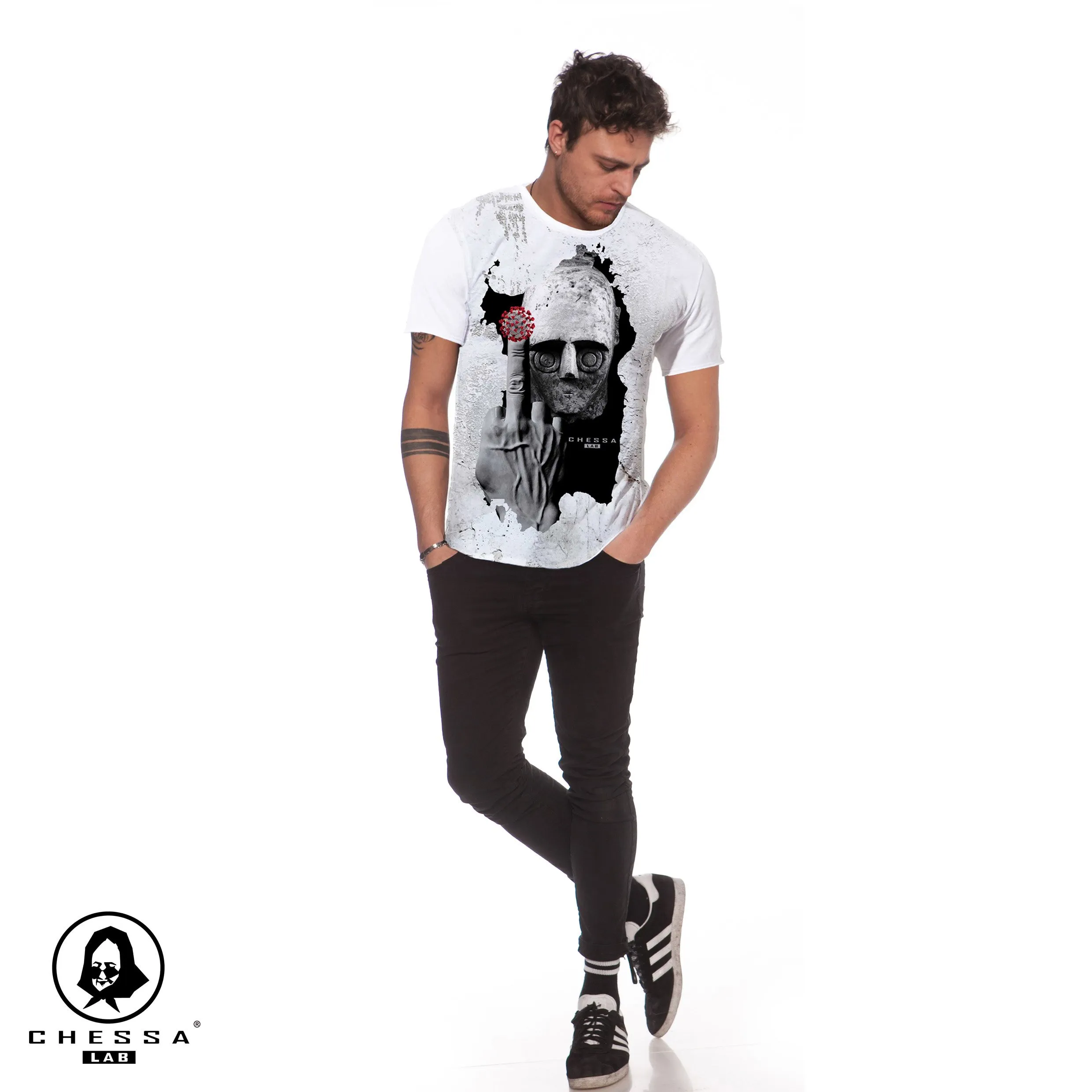T-SHIRT FUCK THE VIRUS uomo PROMO