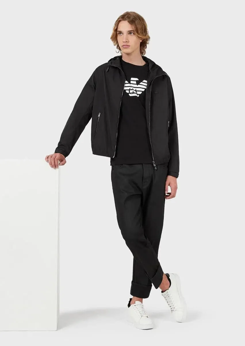 T-shirt in jersey Pima stampa logo