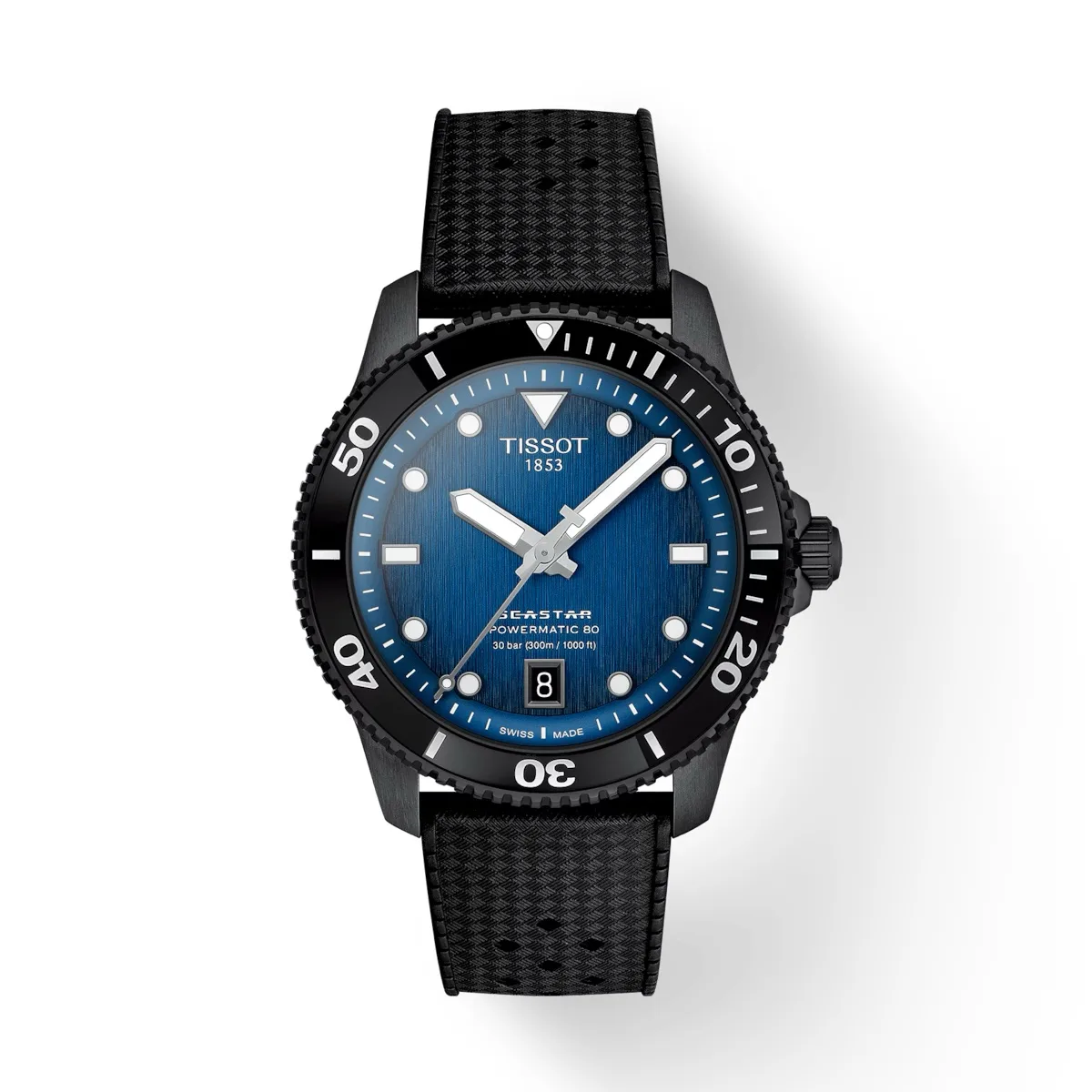 TISSOT SEASTAR 1000 POWERMATIC 80 40MM BLACK/BLU DIAL
