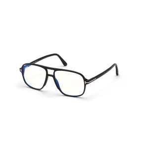   Tom Ford FT 5737-B - 001 Nero Lucido | Occhiale Da Vista Uomo 