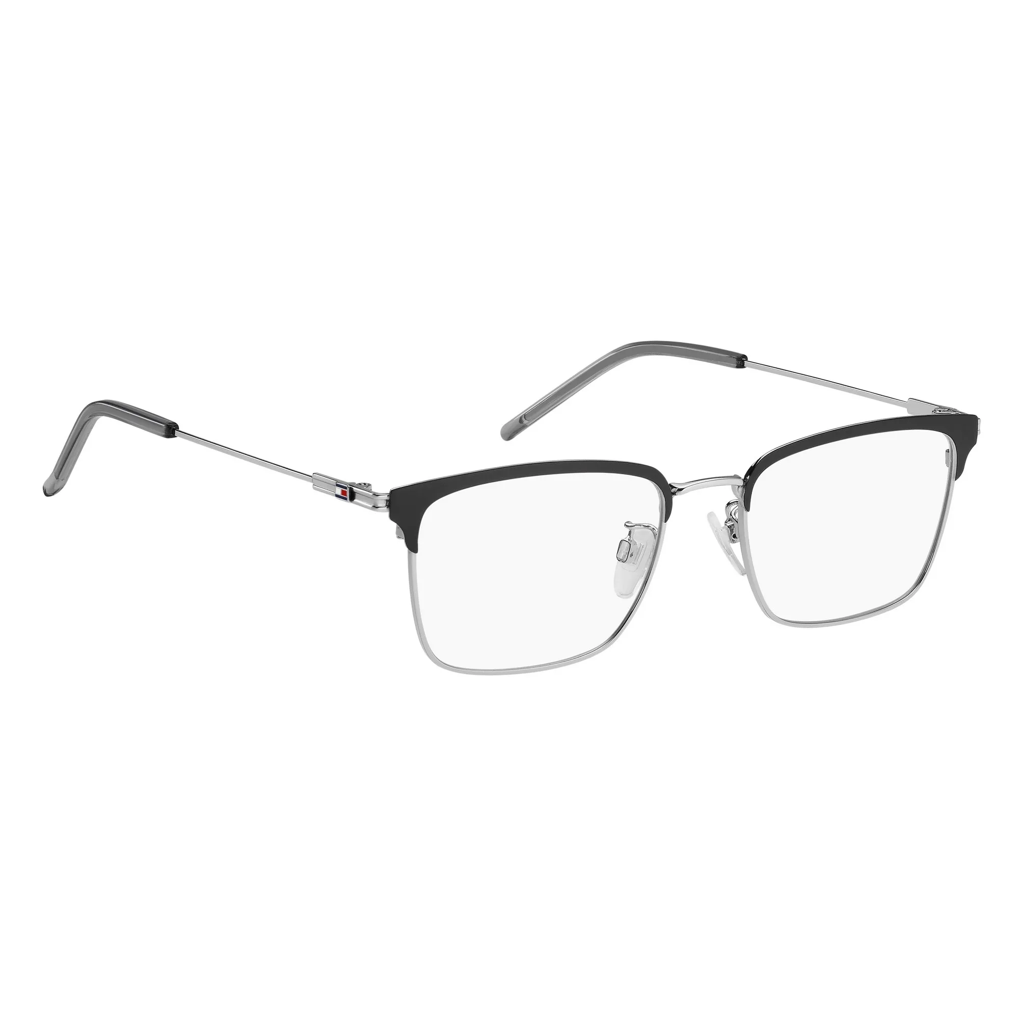   Tommy Hilfiger TH 2164/F - 79D Argento Nero | Occhiale Da Vista Uomo 