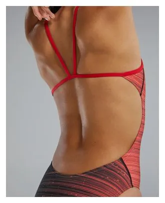 Tyr Durafast Elite Speedwarp Cutoutfit Swimsuit Rosso Donna