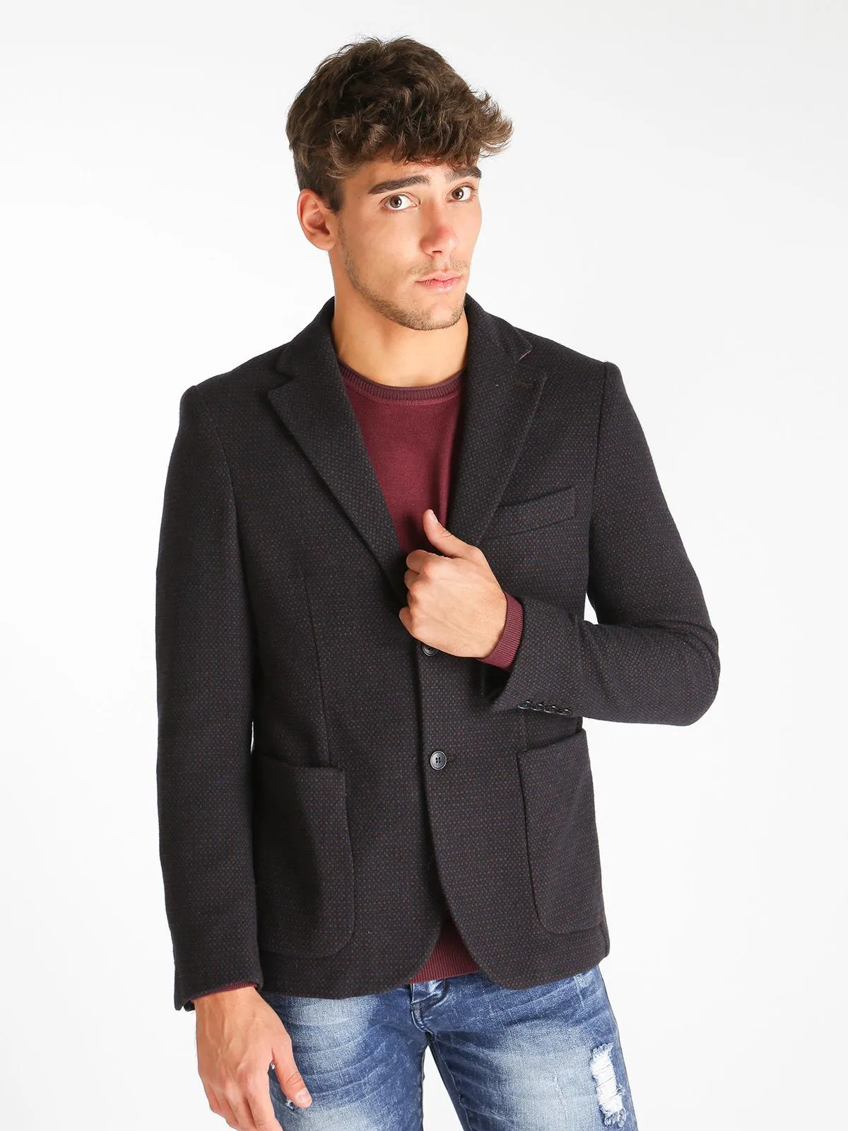 Valerio Righi Veste classique en laine mélangée