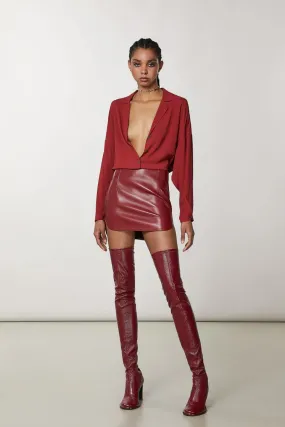 Veste coupe slim en viscose