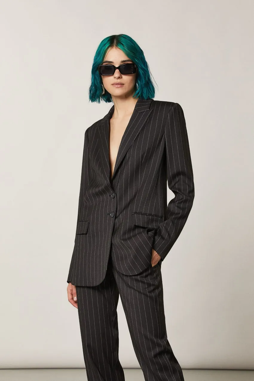 Veste à deux boutons en viscose