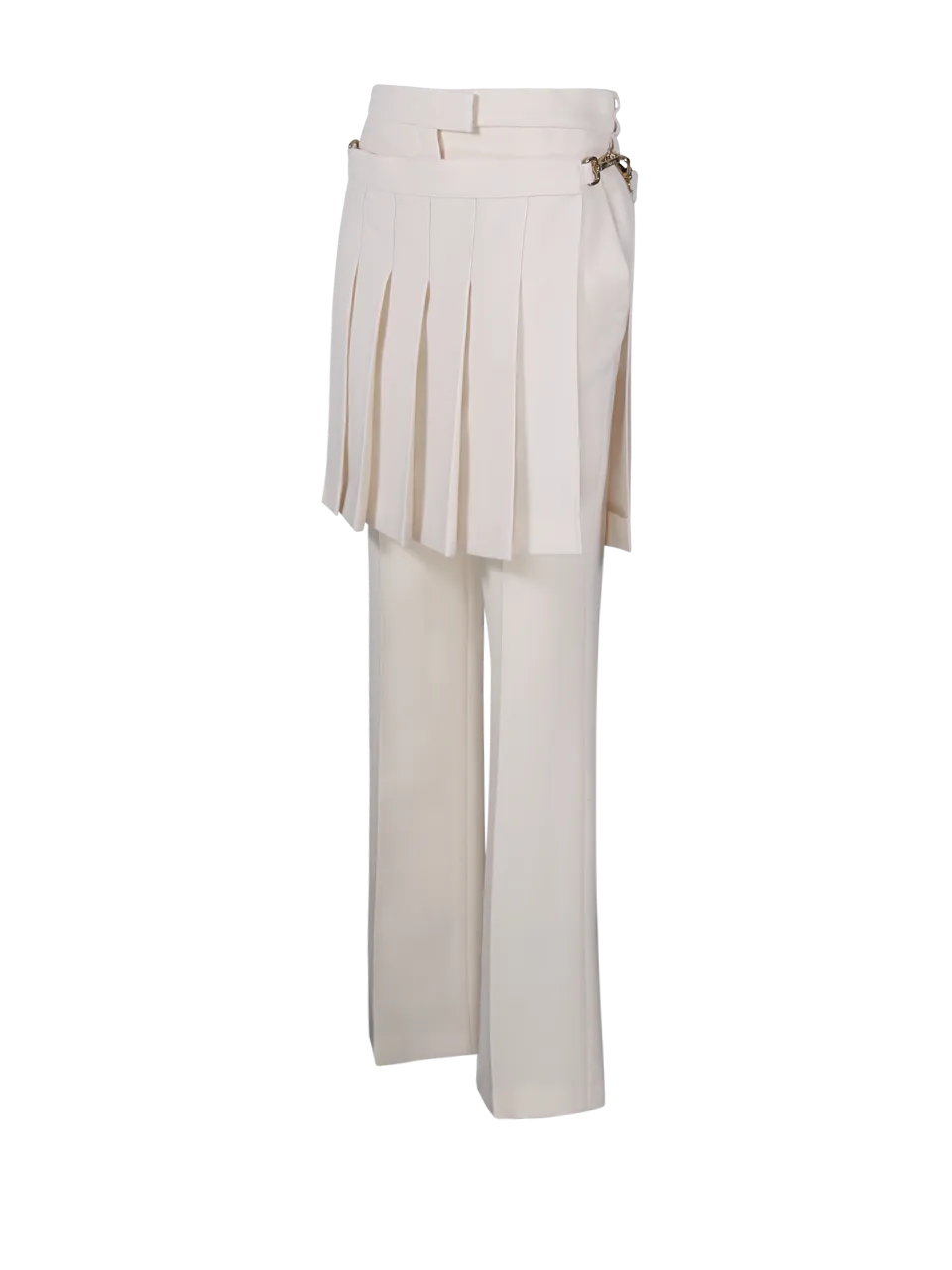 WOMAN FENDI NUDE VIRGIN WOOL PANTS